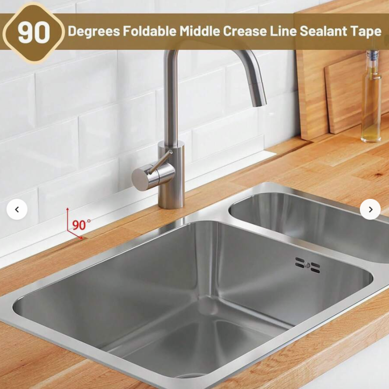 1 Pc White Waterproof Floor Seal Sticker – PVC Self-Adhesive Caulk Tape Roll for Kitchen, Bathroom, Bathtub, Sink, and Wall Edges - Image 8